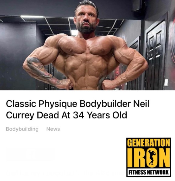 Bodybuilder Neil Currey is dead! Obituary and details - Trending Ones