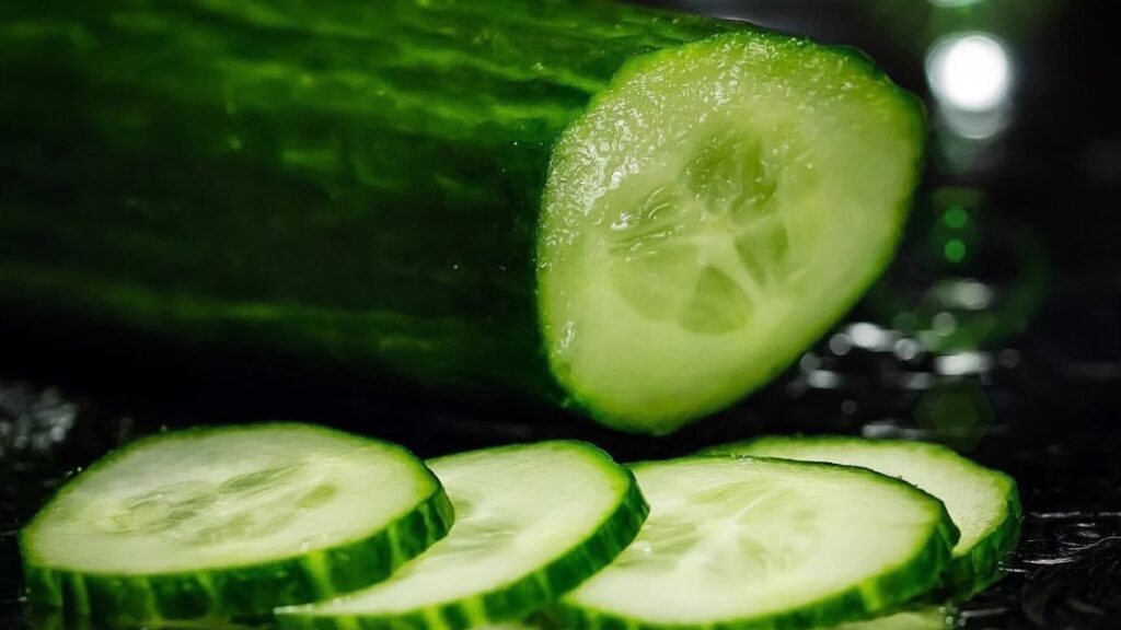 Cut cucumbers and rub them together, see what comes out…